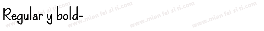 Regular y bold字体转换